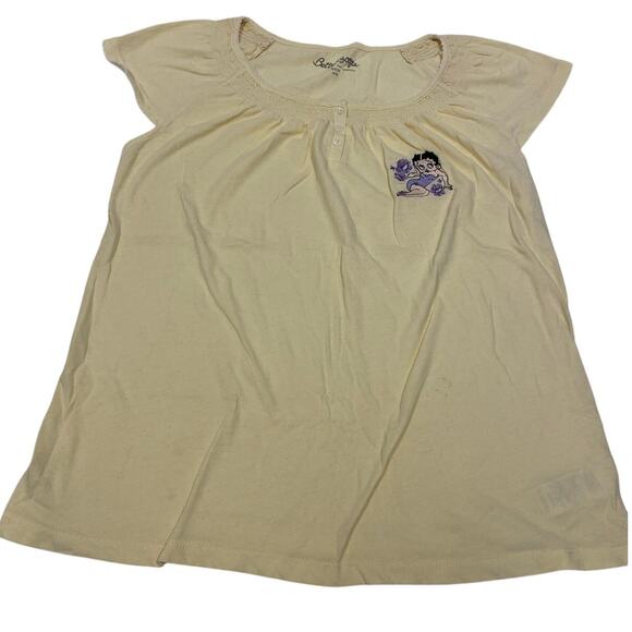 Beautiful Betty Boop Women's Short Sleeve T-Shirt Yellow Size Small - Picture 1 of 5